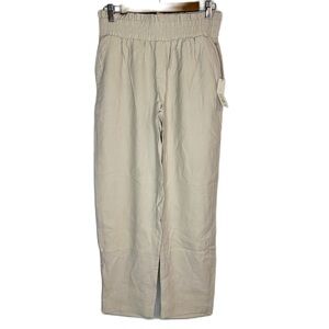 NEW A New Day Tan Elastic Waistband Pants Boho Beach Dress Women’s Small